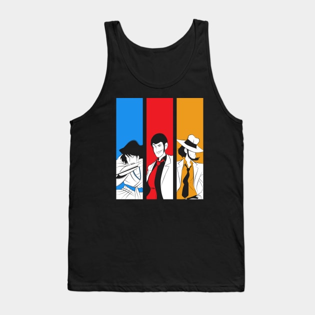 054b Lupin trio Tank Top by Yexart